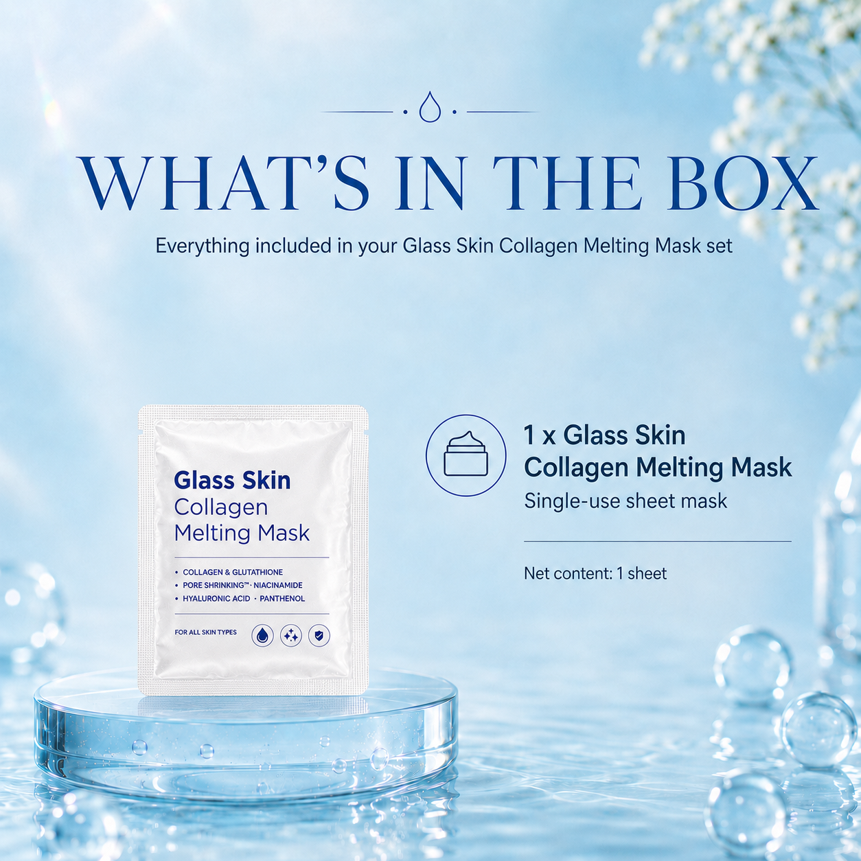 K - Glass Skin Collagen Melting Mask