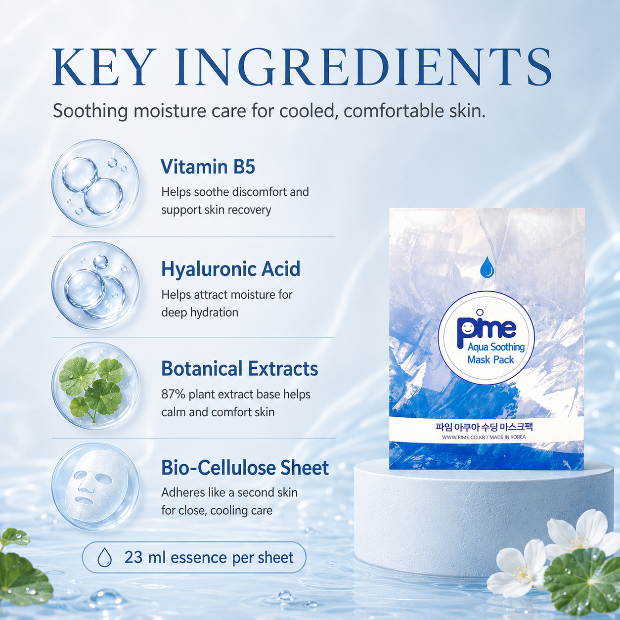 Pime Aqua Soothing Mask Pack