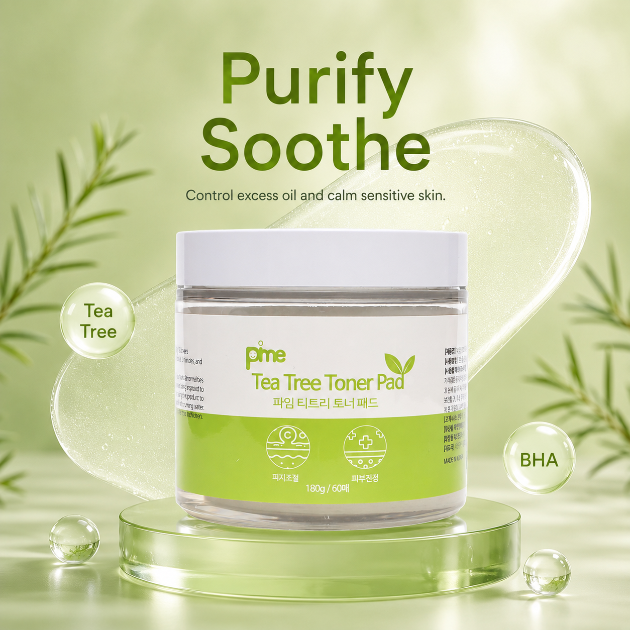 Pime Tea Tree Toner Pad