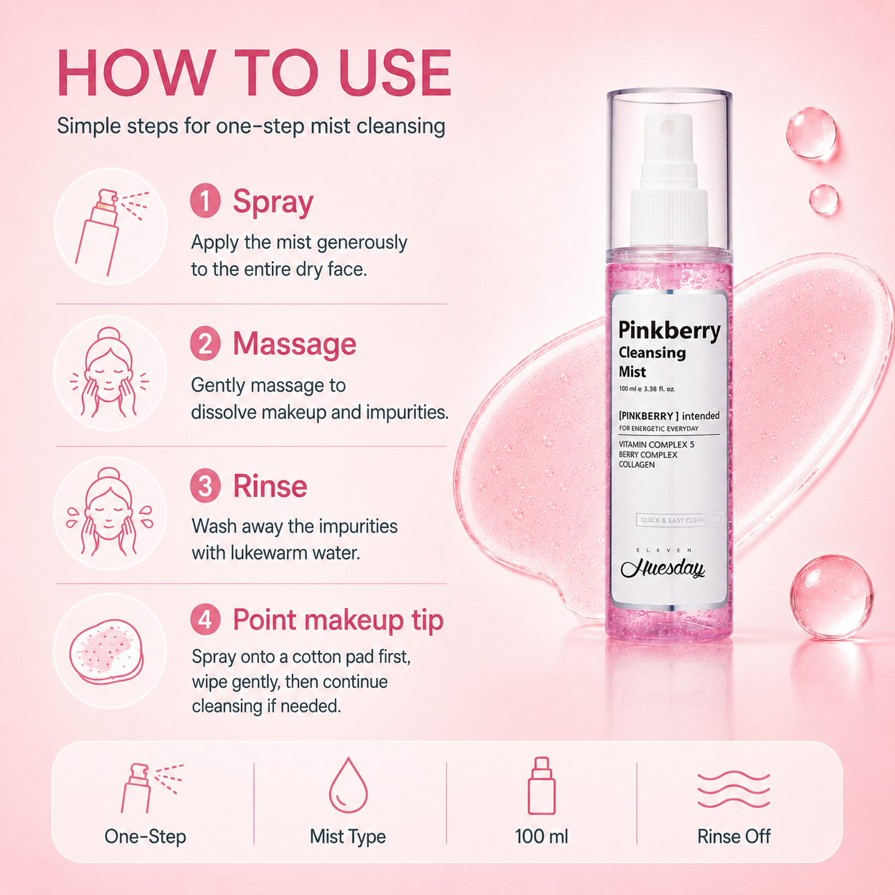 Pinkberry Cleansing Mist