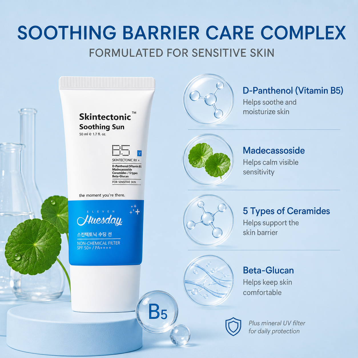 Skintectonic Soothing Sun Plus B5 (SPF 50+ / PA++++)